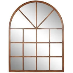 Home ESPRIT Miroir mural Naturel Verre Sapin Miroir Néoclassique Fenêtre 150 x 3,5 x 186 cm