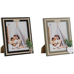 Home ESPRIT Cadre photo Noir Vert Naturel Verre Bois MDF Scandinave 26,5 x 2 x 31,5 cm (2 Unités)