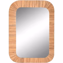 Home ESPRIT Miroir mural Marron Naturel Sapin Colonial 70 x 3 x 100 cm