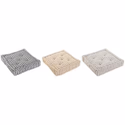 Home ESPRIT Coussin Jaune Beige méditerranéen 56 x 56 x 13 cm (3 Unités)
