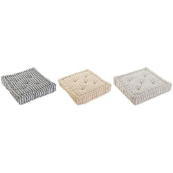 Home ESPRIT Coussin Jaune Beige méditerranéen 56 x 56 x 13 cm (3 Unités)