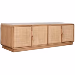 Home ESPRIT Meubles de télévision Naturel Rotin Chêne 157 x 40 x 46 cm - TU