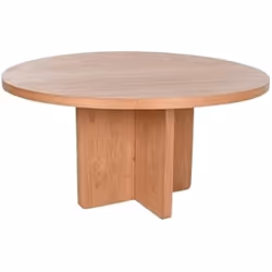 Home ESPRIT Table de Salle à Manger Naturel bois de chêne 152 x 152 x 78 cm
