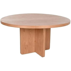 Home ESPRIT Table de Salle à Manger Naturel bois de chêne 152 x 152 x 78 cm