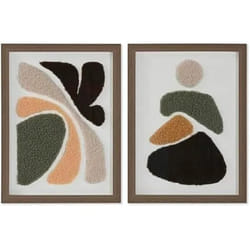 Home ESPRIT Cadre Abstrait Urbaine 30 x 2,5 x 40 cm (2 Unités)