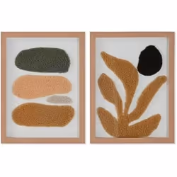 Home ESPRIT Cadre Abstrait Urbaine 30 x 2,5 x 40 cm (2 Unités)