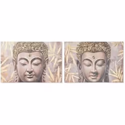 Home ESPRIT Cadre Buda Oriental 120 x 3 x 80 cm (2 Unités)