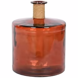 Home ESPRIT Vase Marron Corde Verre trempé 35 x 35 x 45 cm