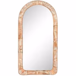 Home ESPRIT Miroir mural Naturel Verre Tropical 61,5 x 7 x 117 cm