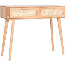 Home ESPRIT Console Métal Bois d'hévéa 100 x 30 x 78 cm