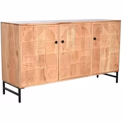 Home ESPRIT Buffet Marron Noir 145 x 40 x 80 cm - TU
