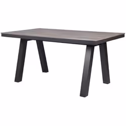Home ESPRIT Table de Salle à Manger Gris Aluminium polystyrène 160 x 90 x 77 cm