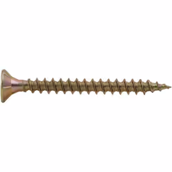 Vis à bois filetage total - Tête fraisée - Empreinte Torx - Bichromaté 5x40 - Boite de 500