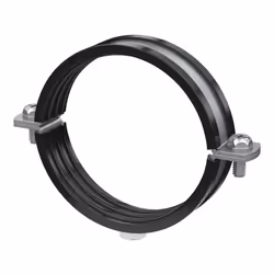 Les colliers isophoniques sont fabriqués en acier zingué de 2 mm d'épaisseur et recouverts d'un profilé en caoutchouc EPDM qu ...