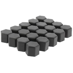 20 Cache ecrous de roue NC20B19 en silicone Noir 19mm