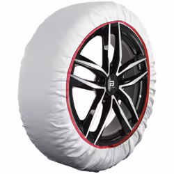 Chaussette neige textile - XXL Blanc Lavable à 30° Conforme panneau B26