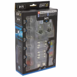 Coffret ampoules de remplacement H1+16 ampoules +12 fusibles Ce coffret contient: 1 ampoule H1 (E8) 55/60W 3 ampoules (E4) 21 ...