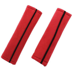 2 Fourreaux rouges de ceinture de securite