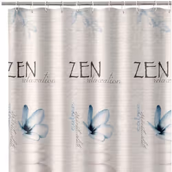 Rideau de douche - ZEN - Nature - 100% Polyester - 180 x 200 cm - Vert