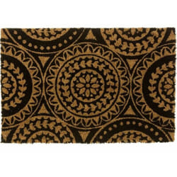 Lolahome - Paillasson en fibres de coco mandala 60 cm