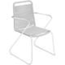 Chaise de Jardin - LOLAHOME - Modèle Standard - Acier allié - Blanc - Confortable avec accoudoirs