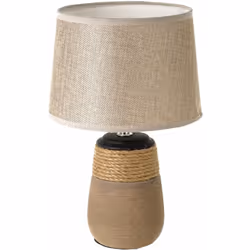 Lampe céramique 30 cm Corps en céramique Dimensions totales : Hauteur 30 cm - Diamètre au plus large 20 cm Dimensions de l'ab ...