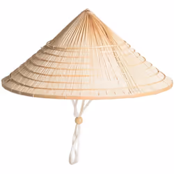 Chapeau de décoration en feuilles de Palmier Feuilles de Palmier Dimensions : Hauteur 18 cm - diamètre 42 cm