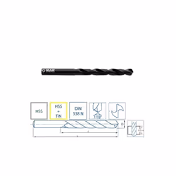 Forets HSS metal DIN338N classique/utilisation général - IZAR 1010Le foret metal HSS Izar à queue cylindrique, série standard ...