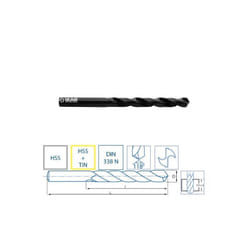 Izar - Forets hss metal DIN338N classique utilisation général (dimensions au choix) 1010