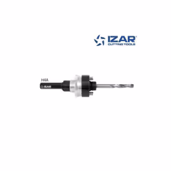 Arbre trépan queue hexagonale pour scie cloche 32 à 210 mm - IZAR H4AArbre trépan IZAR H4A pour scie cloche et trépan multi-m ...