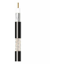Televes - Câble Coaxial Noir 17 vatc Classe a 1GHZ Bobine 100M