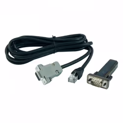 Televes 216801, RJ45 - RS232, Noir, Mâle/Mâle, Droit, 280 g, 35 mm