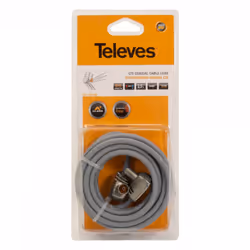 Televes 431002 câble coaxial 2,5 m IEC PROEasyF Gris