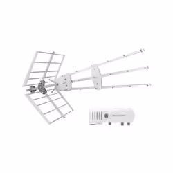 Antenne extérieure TELEVES Kit TRIO + antenne amplifiée 38 dB