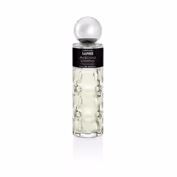 Saphir Parfums Acqua Uomo, Hommes, 200 ml, Flacon non réutilisable, Parfum liquide, Bergamote, Jasmin, Violet