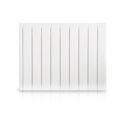 Radiateur électrique à inertie fluide 1500 W HJM Alanis horizontal blanc