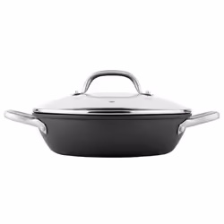 BOJ 04040404, Rond, Sauteuse, Noir, Acier inoxydable, 260 °C, Verre, Acier inoxydable