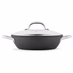 BOJ 04040504, Rond, Sauteuse, Noir, Acier inoxydable, 260 °C, Acier inoxydable, 3,1 L