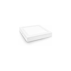 Downlight led carré mat blanc surface 18w froid
