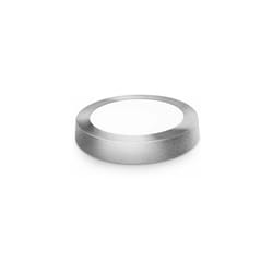 Downlight led rond surface argent mat 18w neutre