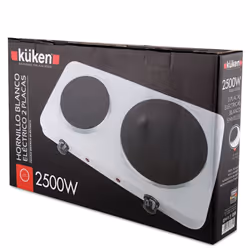 Küken 33669 plaque Blanc Comptoir Plaque scellée 2 zone(s)