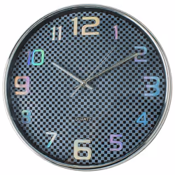 Küken 33675 wall/table clock Mur Quartz clock Cercle Bleu, Argent