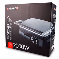 Küken 33692 gaufrier et appareil à croque-monsieur 2000 W Noir