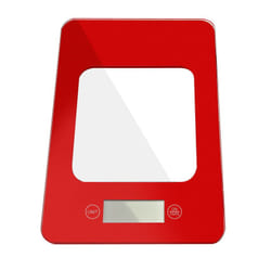 Küken 33708 escabeaux de cuisine Rouge Comptoir Rectangle Balance de ménage électronique