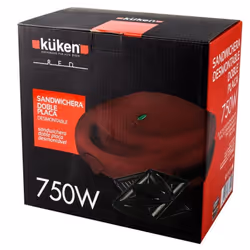 Küken 33790 gaufrier et appareil à croque-monsieur 750 W Rouge