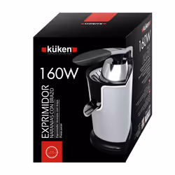 Küken 33901 presse-agrumes 160 W Noir, Acier inoxydable