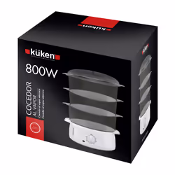 Küken 33974 cuiseur vapeur 3 Nombre de paniers 800 W Blanc