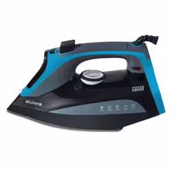 Küken 34087 fer à repasser Fer à repasser à sec ou à vapeur Semelle en acier inoxydable 2800 W Noir, Bleu