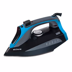 Küken 34092, Fer à repasser à sec ou à vapeur, Semelle en acier inoxydable, 1,9 m, 100 g/min, Noir, Bleu, 30 g/min