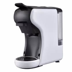 Küken 34190, Cafetière à dosette, 0,6 L, Capsule de café, Café moulu, 1500 W, Noir, Blanc